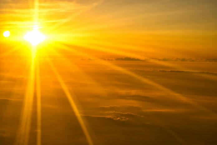 sepia photography of sunlight