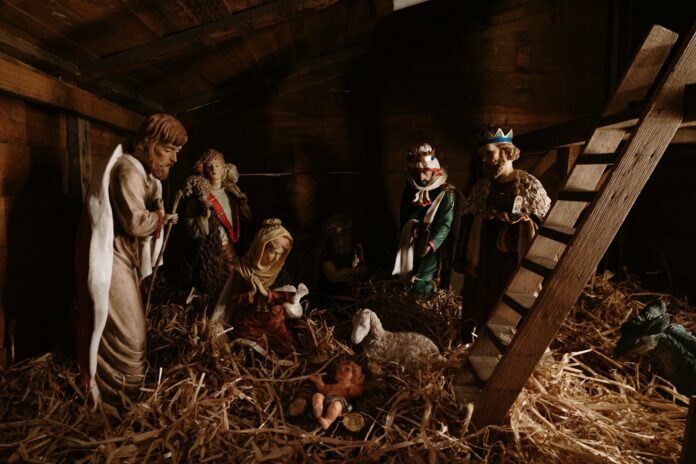 Photo by Al Elmes The Nativity figurines