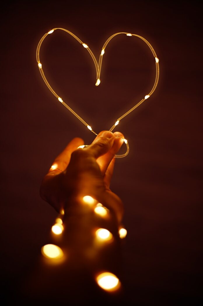 Photo by Elias Maurer orange string light