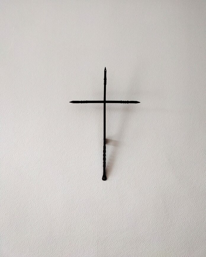 a clock that is on a cloudy day
