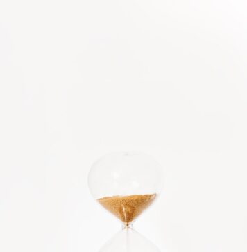Tempo na ampulheta clear hour glass